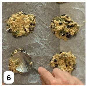 unbaked cookies on a baking tray