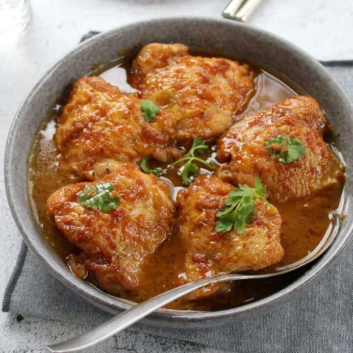 Indonesian style sweet soy chicken thigh