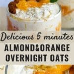almond and orange overnight oats Pinterest image