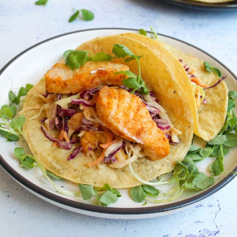 Quick Fish Tacos With Slaw