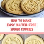 How to make easy gluten-free sugar cookies pinterest image