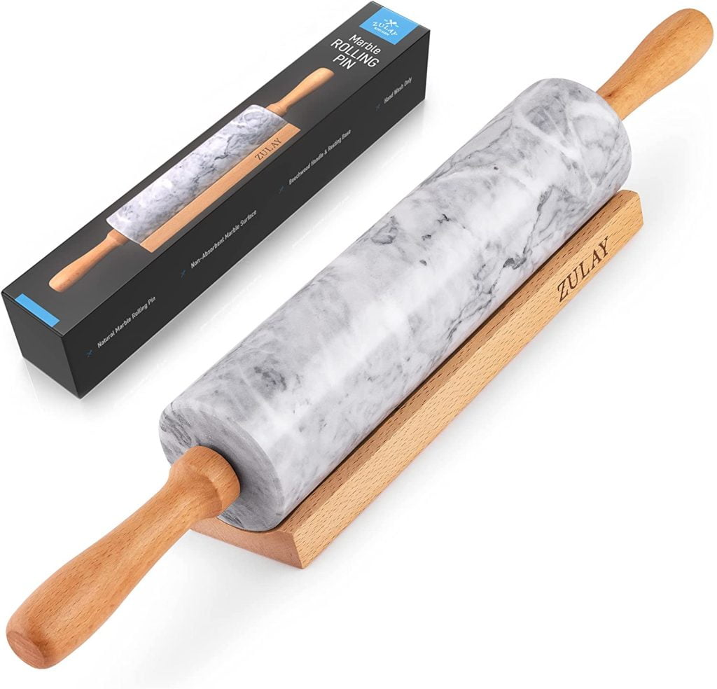 Zulay Kitchen 17-Inch Marble Rolling Pin