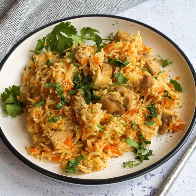 Easy one-pot chicken and rice recipe – aka plov