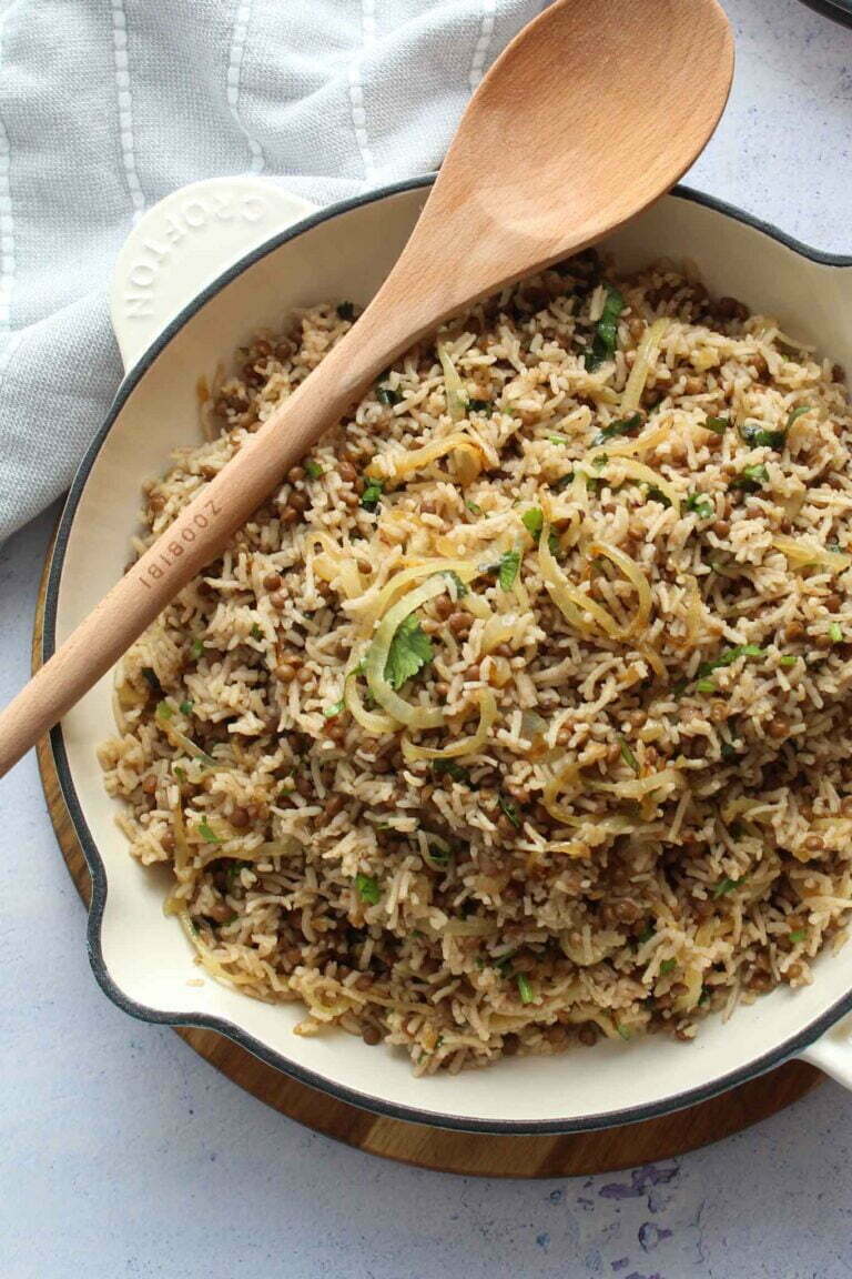 Spiced Rice & Lentils (Mejadra)