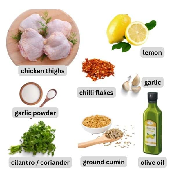 easy garlic lemon chicken ingredients
