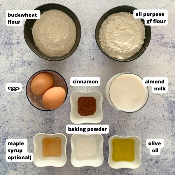 almond milk pancakes recipe ingredients