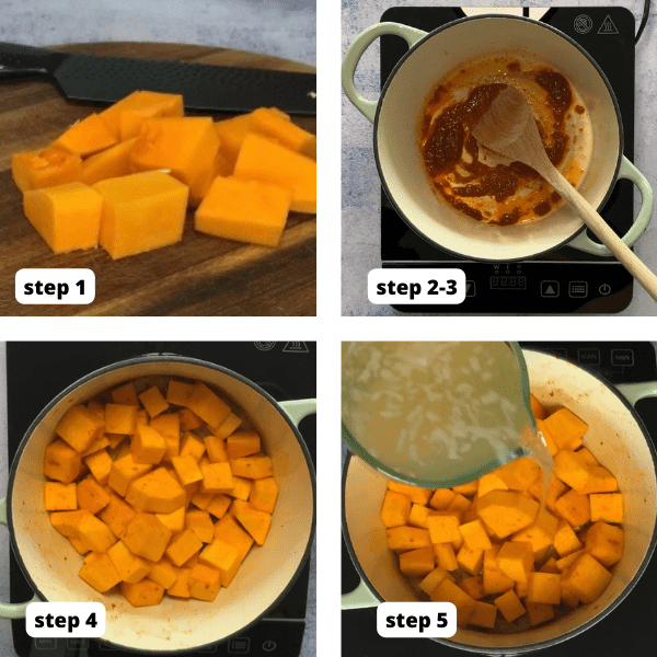 directions on how to make creamy pumpkin soup