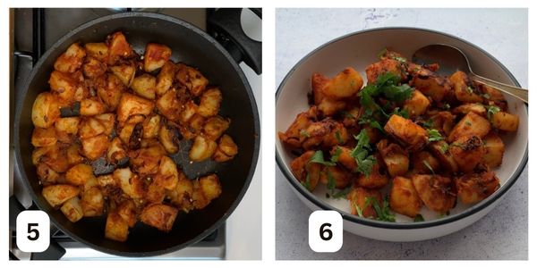 step by step on how to make the Turkish potato recipe