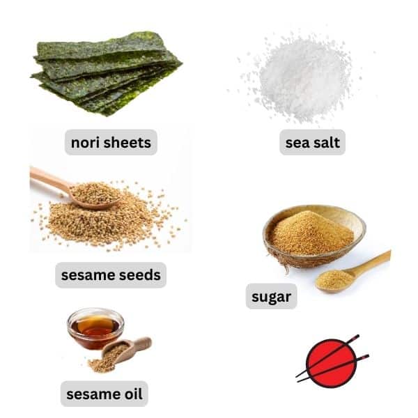 ingredients for furikake recipe