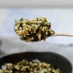 a spoon with furikake seasoning