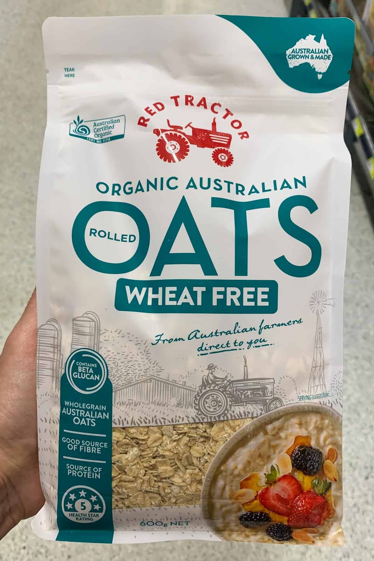 a photo of Australian wheat-free oats