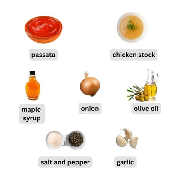 ingredients needed to make tomato sauce