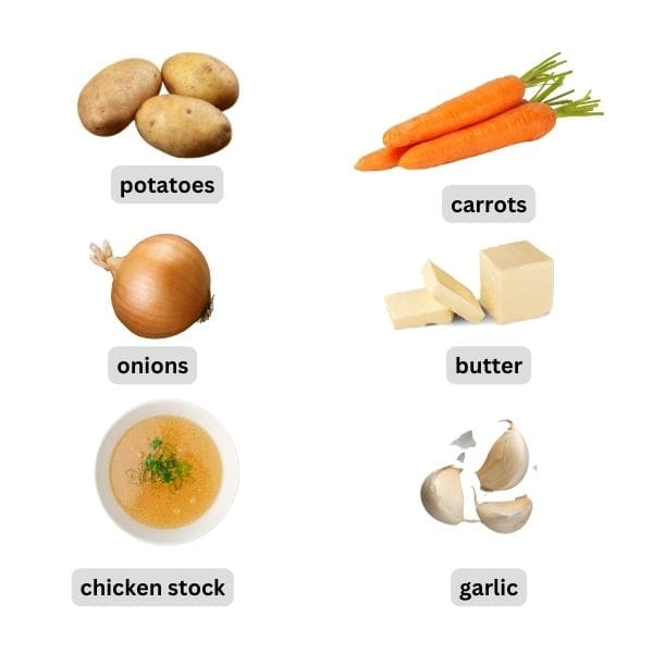 ingredients needed to make crock pot potato soup